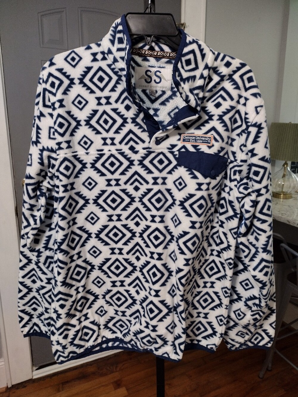 Summit Sportswear Clemson Aztec Print Fleece
